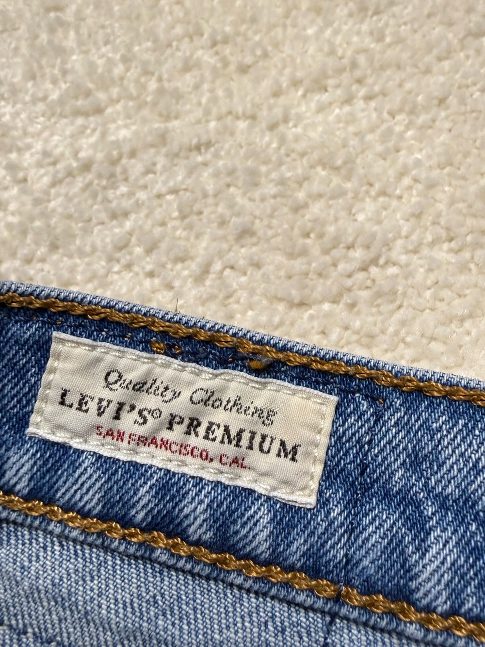 Levi's 501 S Skinny Premium Medium Blue Denim Jeans Size 28 6 - Picture 7 of 10
